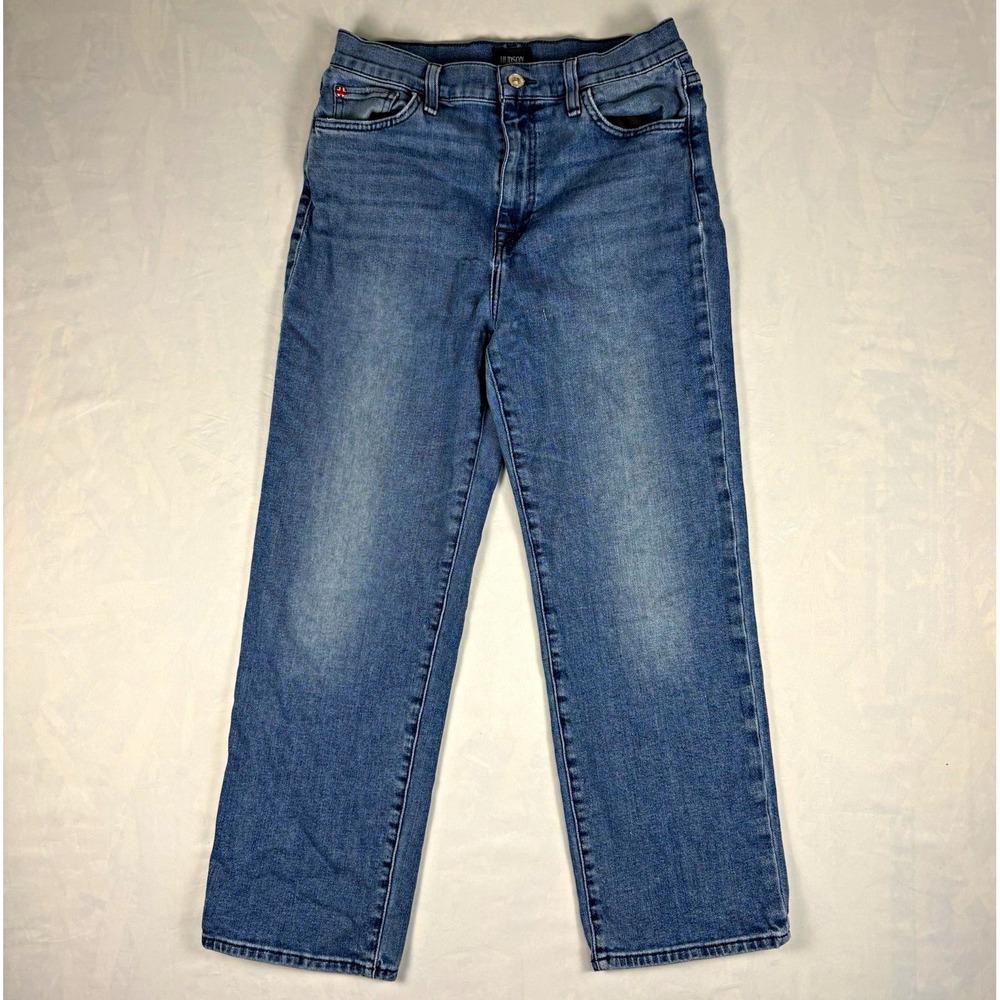 Hudson Noa High Rise Straight Crop Jeans Womens 28 Yvonne Medium Wash Denim - Picture 1 of 8